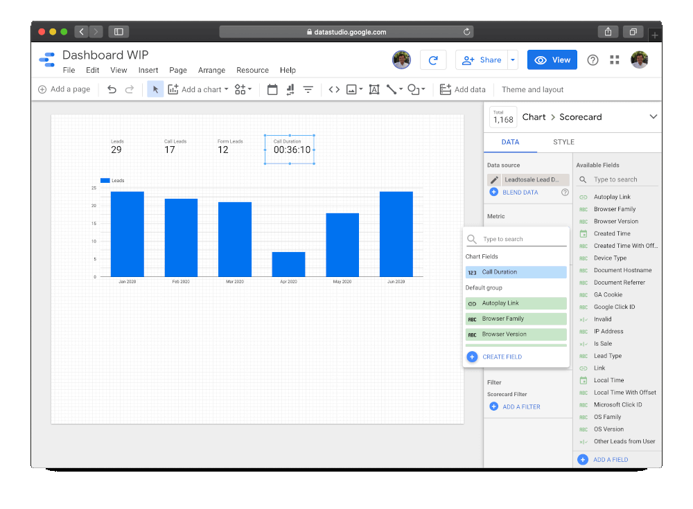 Google Data Studio Integration