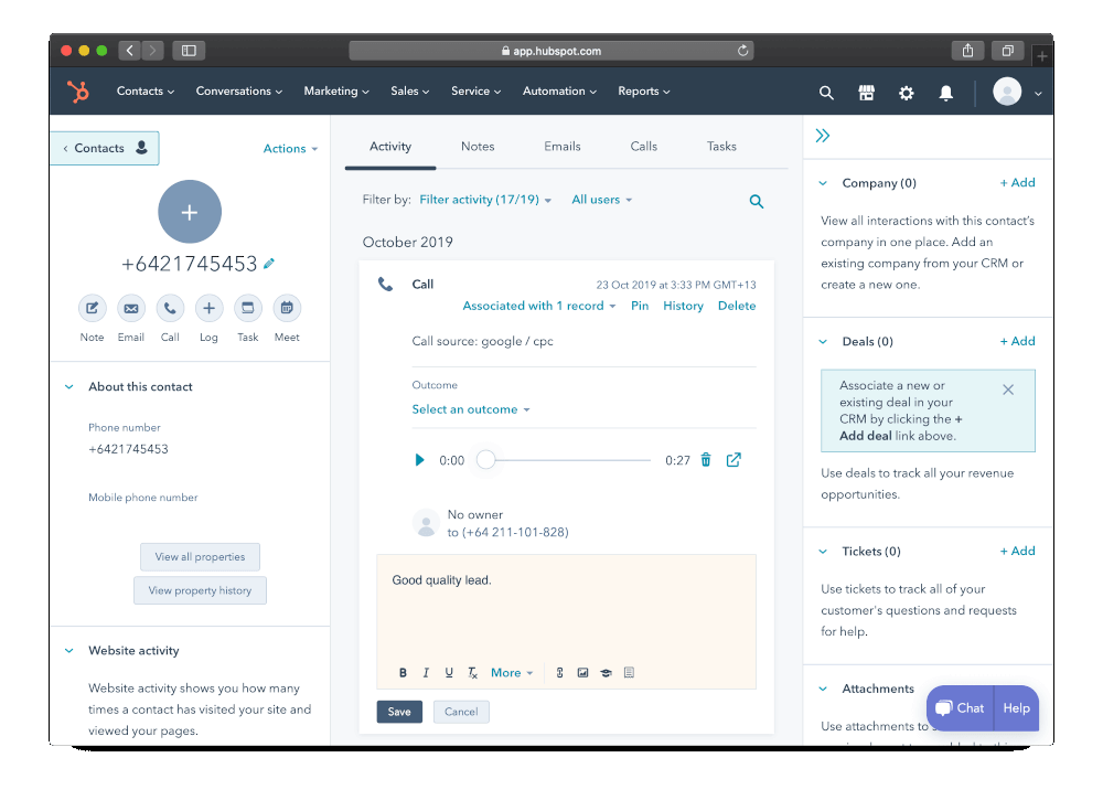 HubSpot Integration
