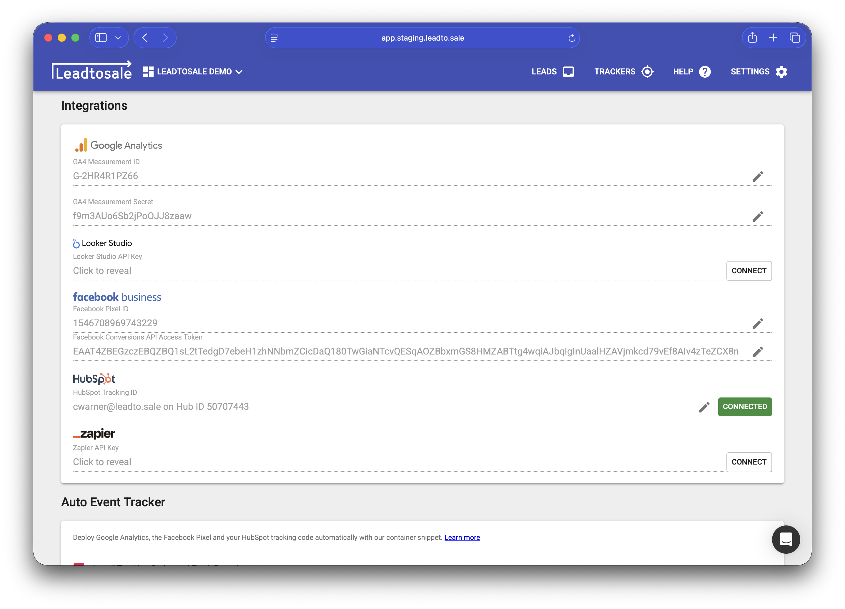 Google & Meta Integrations