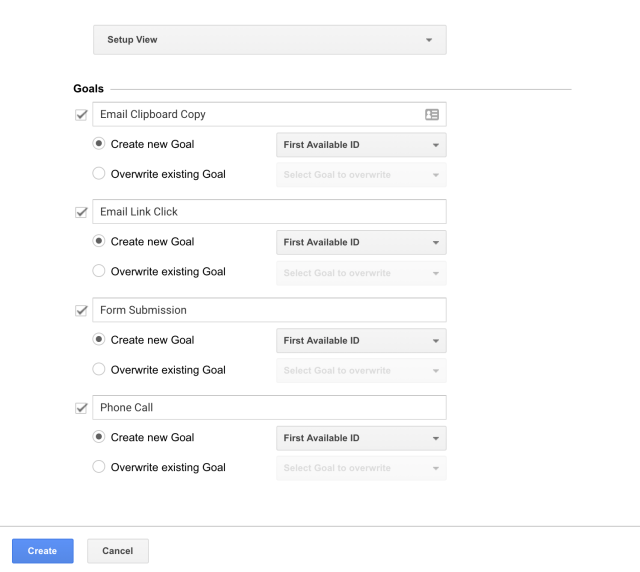 Configure goals with Leadtosale